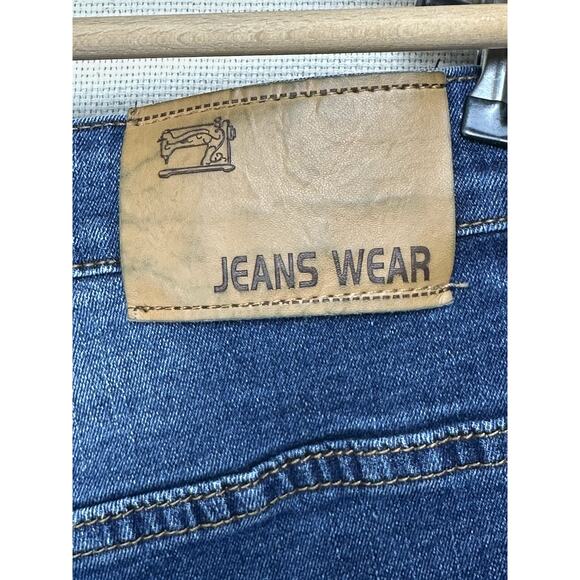 Jeans Wear Blue Denim Graphics High Choice CALAGUC Mens Size 32 Mid Rise Y2K - Picture 14 of 16